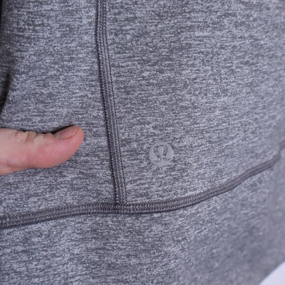 LULULEMON Stride Jacket II Heathered Slate Hooded Lightweight Active Women's 10 - Picture 7 of 12
